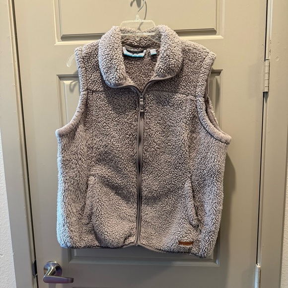 Free Country Jackets & Blazers - Free Country Gray Sherpa Fleece Vest